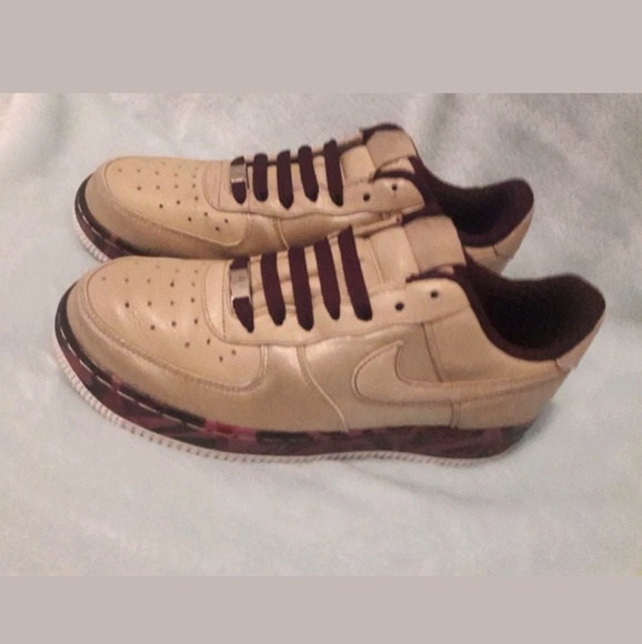 burgundy nike air force ones